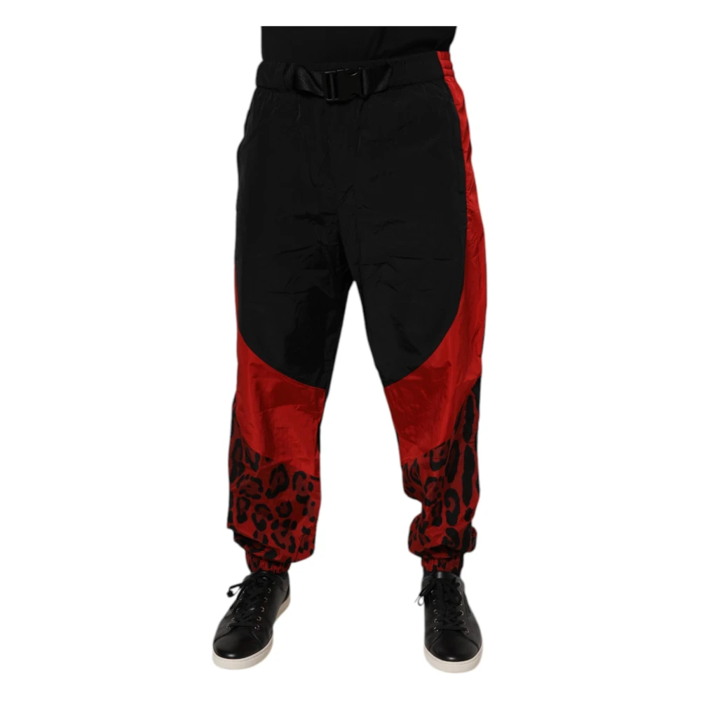 Dolce & Gabbana Herr Multicolor Byxor M, Nylon, Jogger Pants