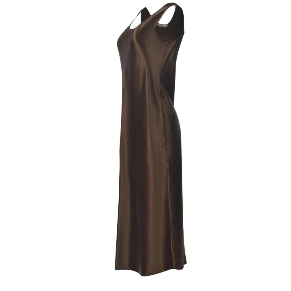Max Mara Bruine Jurken Regular Fit Brown Dames