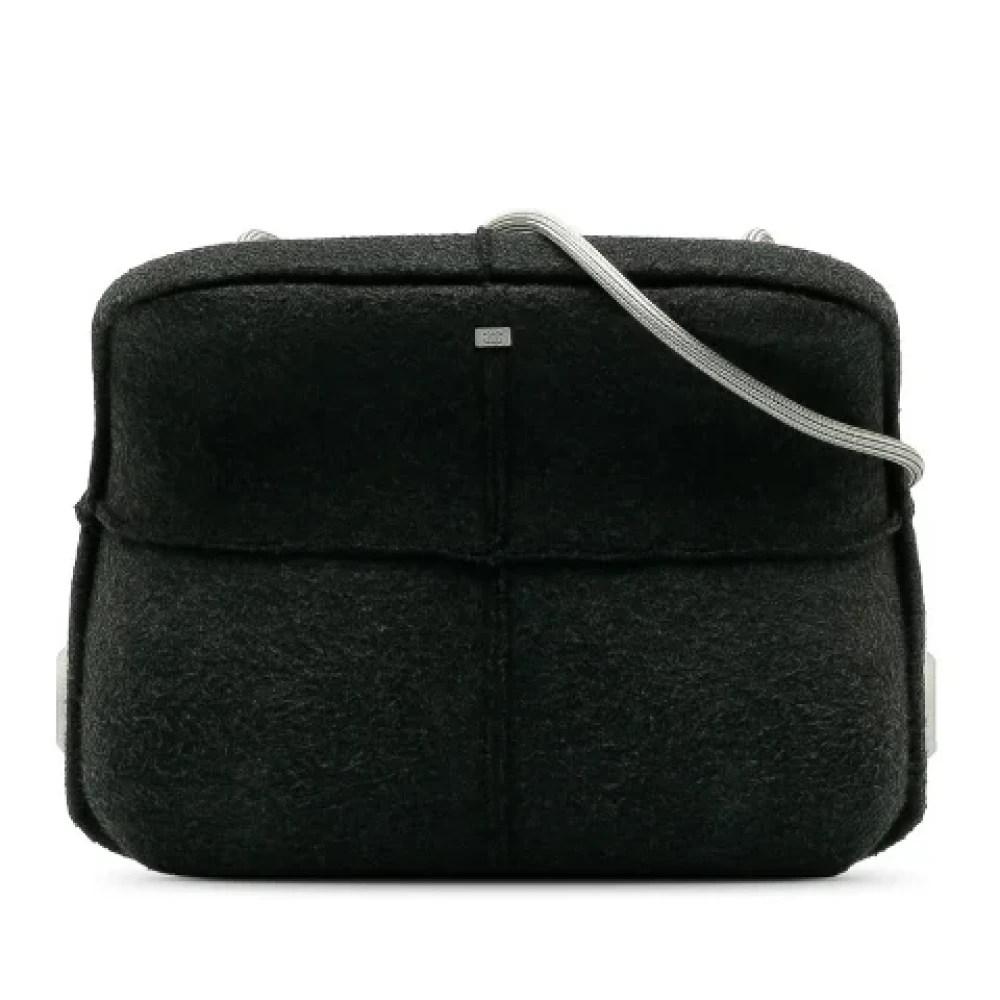 Chanel Vintage Pre-owned Canvas crossbody-bags Gray Dames
