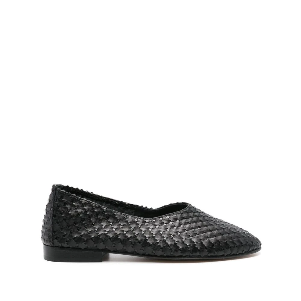 Hereu Flätade Läder Slip-On Skor Black, Dam