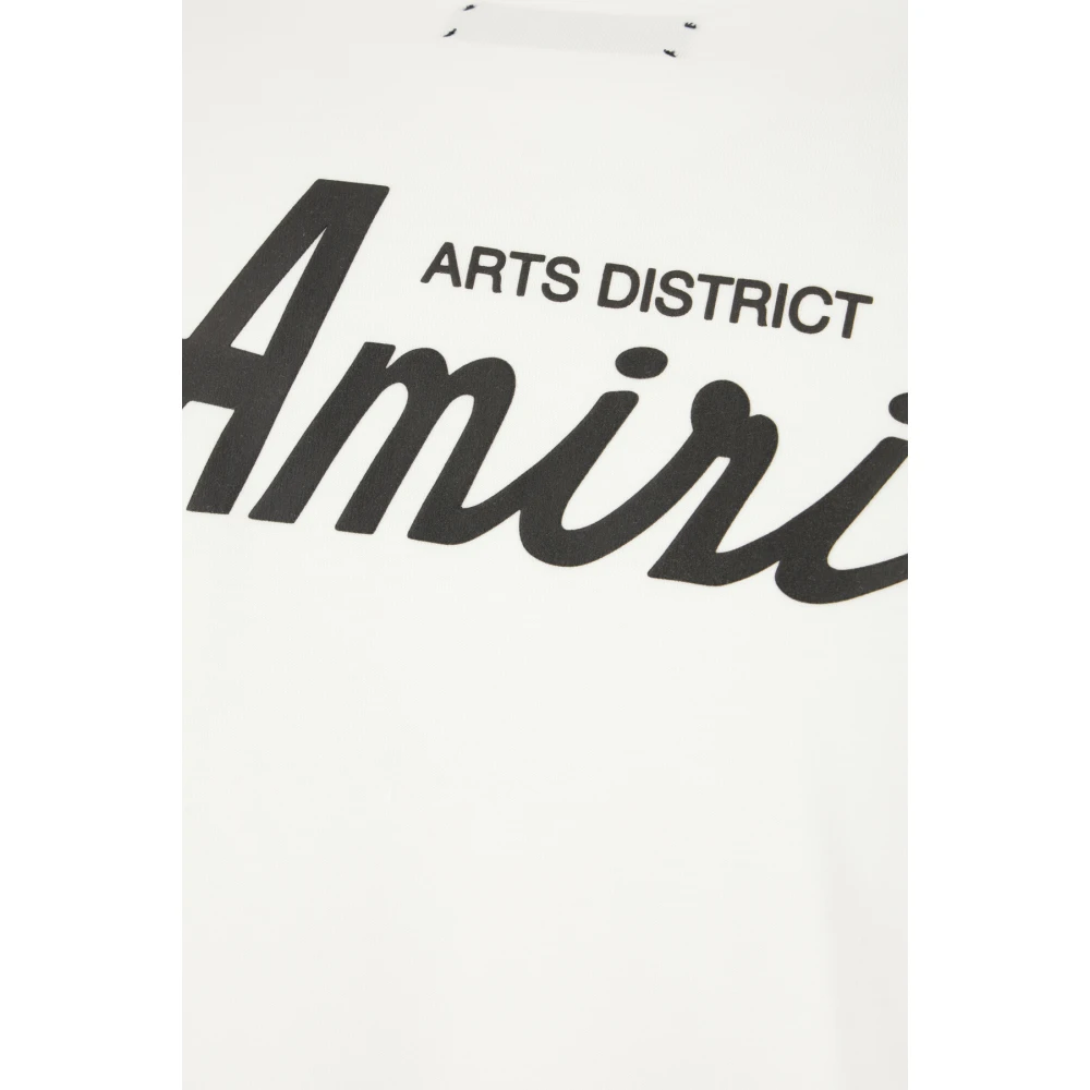 Amiri Casual Katoenen T-Shirt voor Mannen White Dames