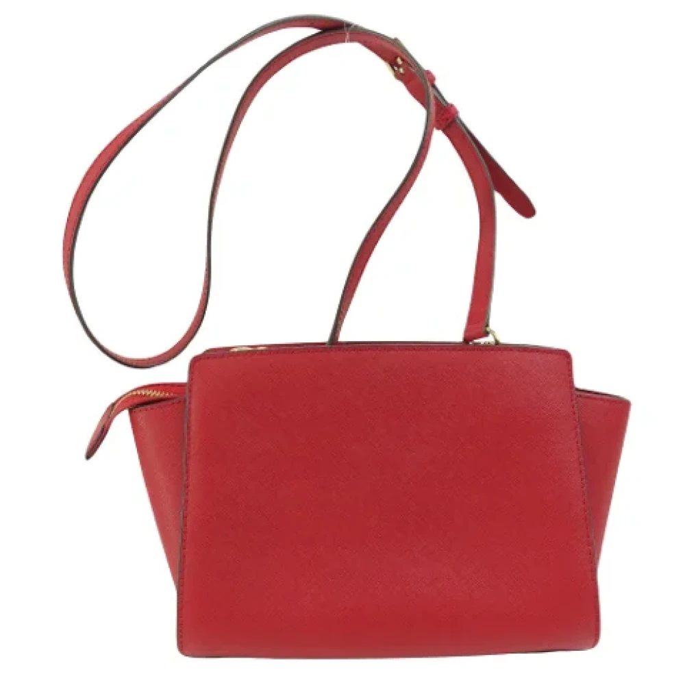 Michael Kors Pre-owned Leather crossbody-bags Red Dames
