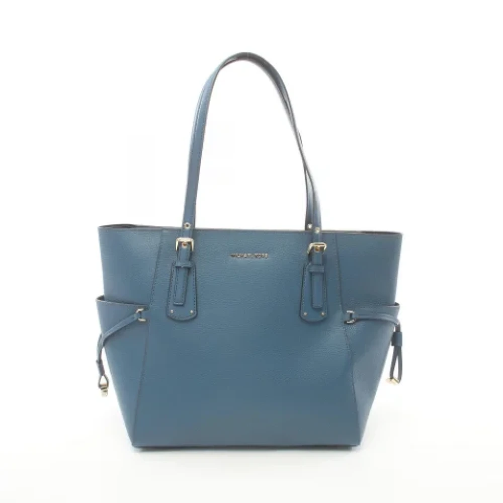 Michael Kors Pre-owned Leather totes Blue Dames