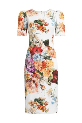 multicolour-dress-elegant-style