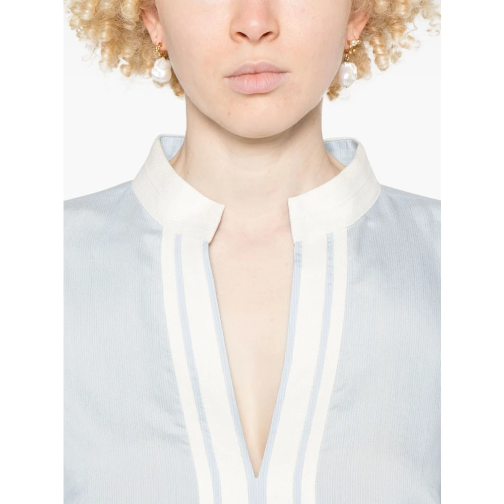 TORY BURCH Lichtblauwe Blouse Dameskleding Blue Dames