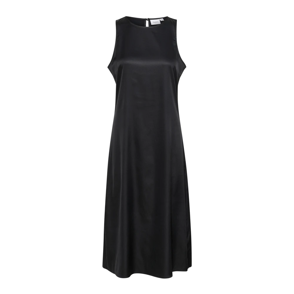 Saint Tropez Elegante Zwarte Disasz Jurk Black Dames