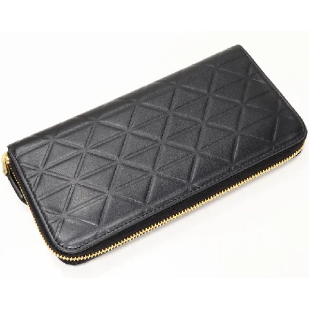 Prada Vintage Pre-owned Leather wallets Black Dames