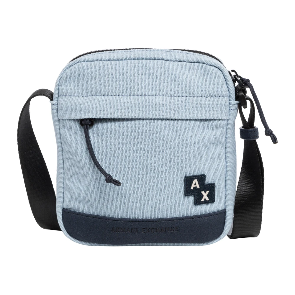 Armani Exchange Multicolor Crossbody Tas met Verstelbare Band Blue Heren