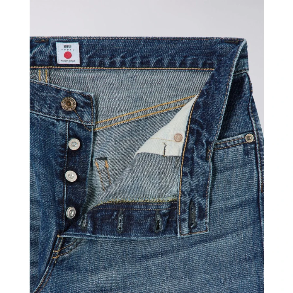 Edwin Regular Tapered Jeans Blauw Donkere Wassing Blue Heren