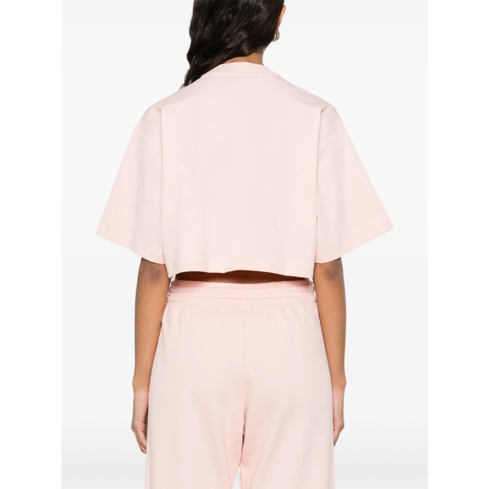 adidas by stella mccartney Roze Fleece Gevoerde Trekkoord Broeken Pink Dames