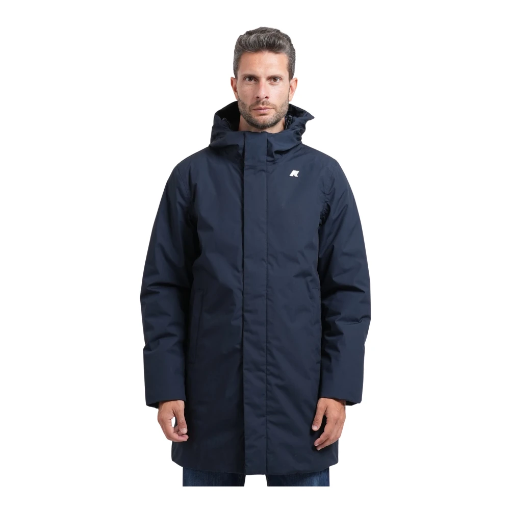 K-Way Uomo Blu Cappotti, 3XL, New,