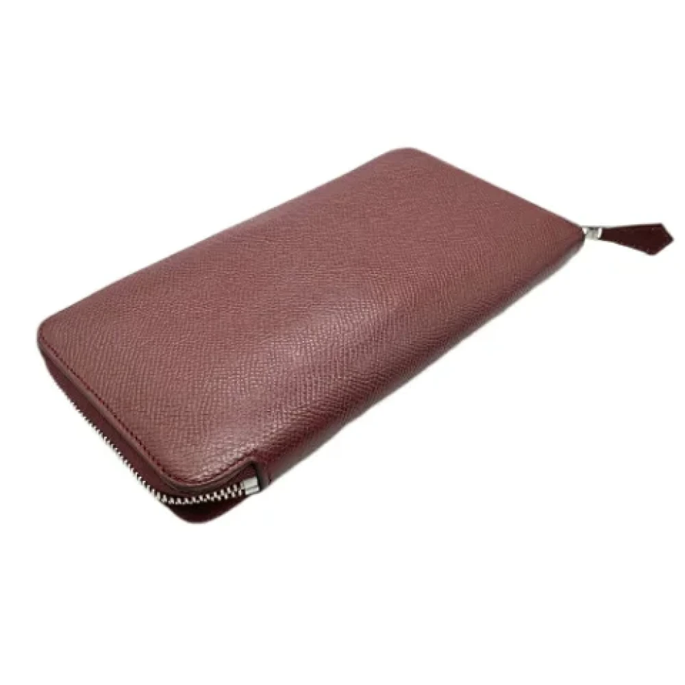 Hermès Vintage Pre-owned Leather wallets Red Dames