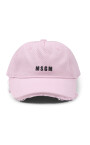 roze-katoenen-visor-hat-met-logo