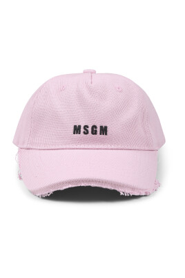 casquette-visiere-rose-en-coton-avec-logo