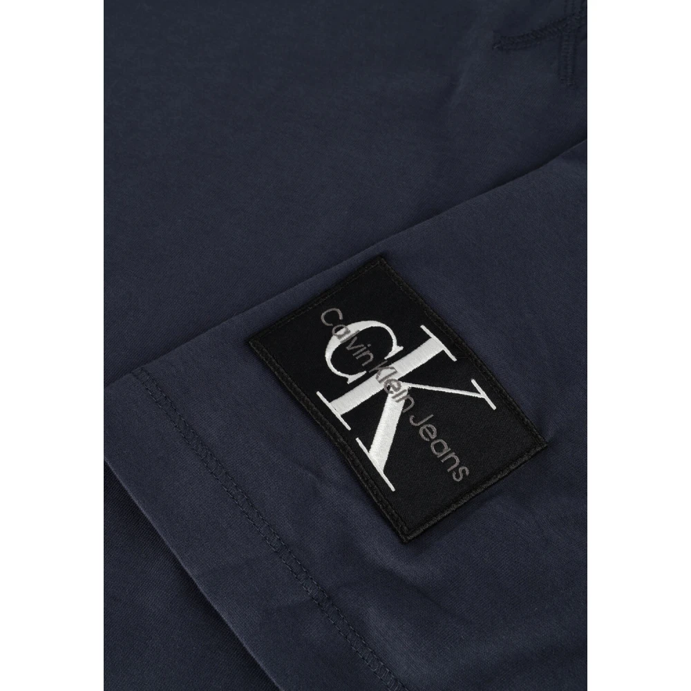 Calvin Klein Heren Badge Regular Tee Blue Heren