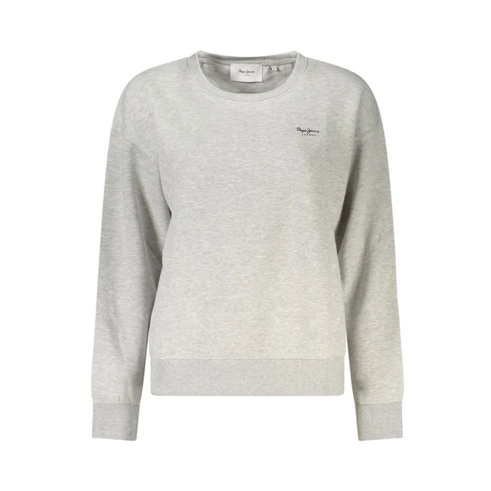 Pepe Jeans Women's Gray Sweatshirts, Xs, Cotton Jumper
