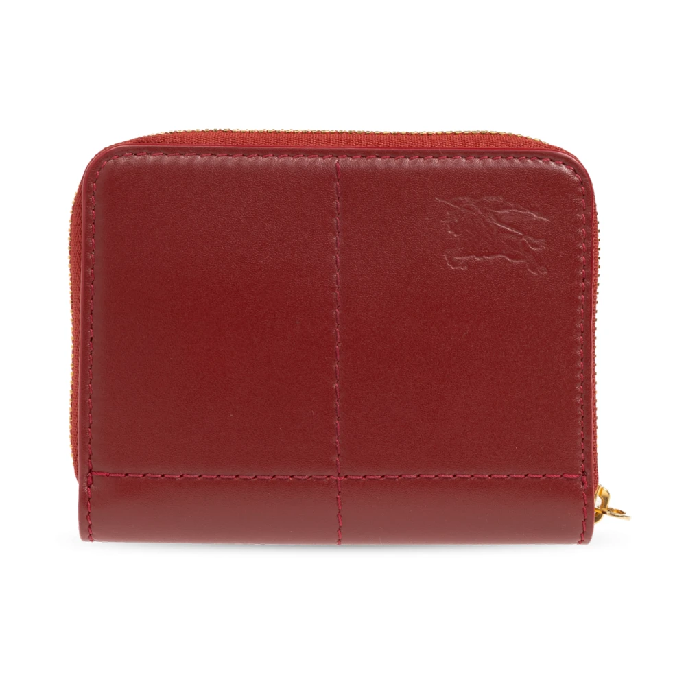 Burberry Leren portemonnee Red Dames