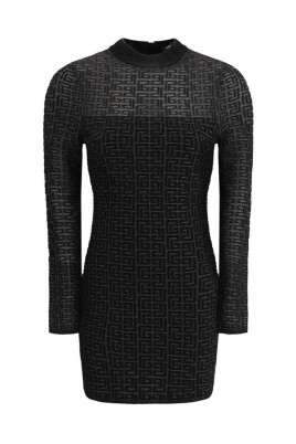 robe-mini-chic-a-col-haut-geometrique