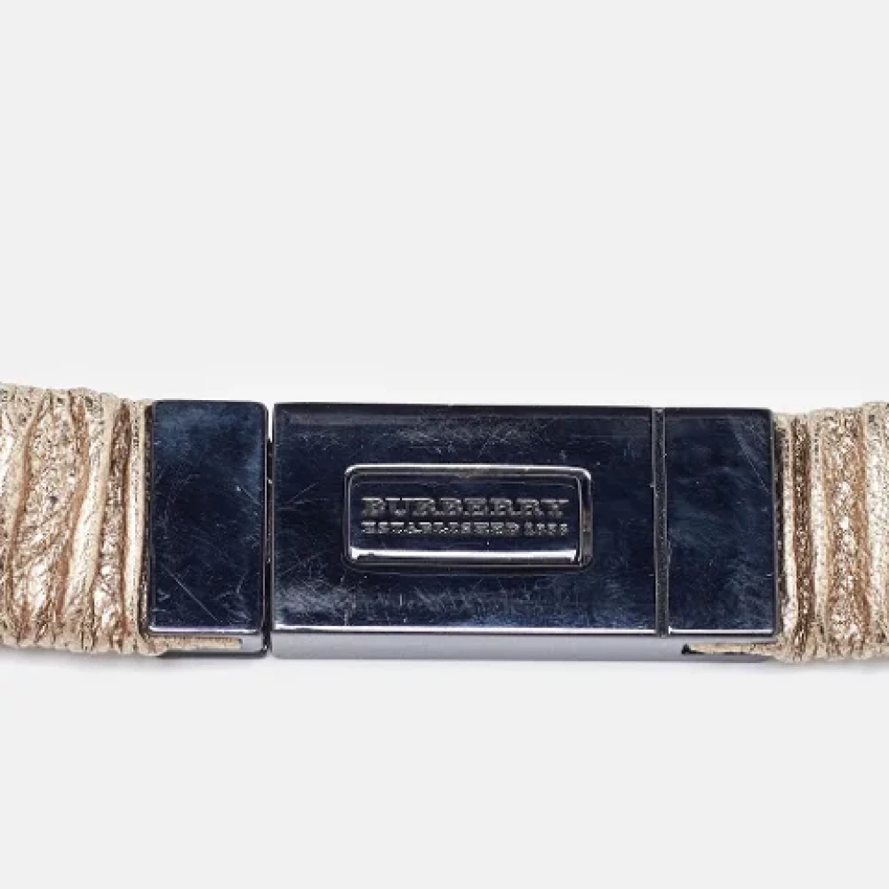 Burberry Vintage Pre-owned Leather belts Yellow Dames