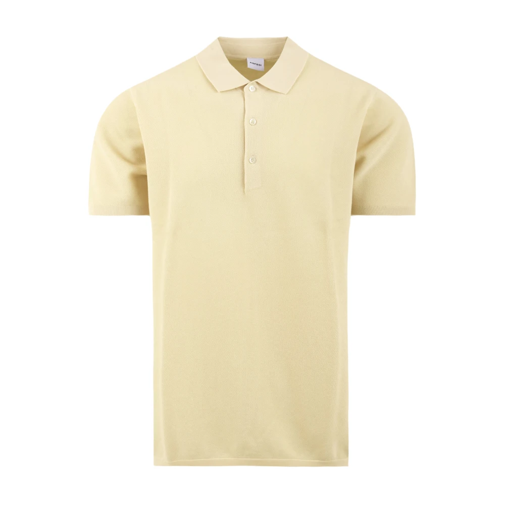 Aspesi Men's Yellow Piquet Polo - Polo Shirts - M - Tops