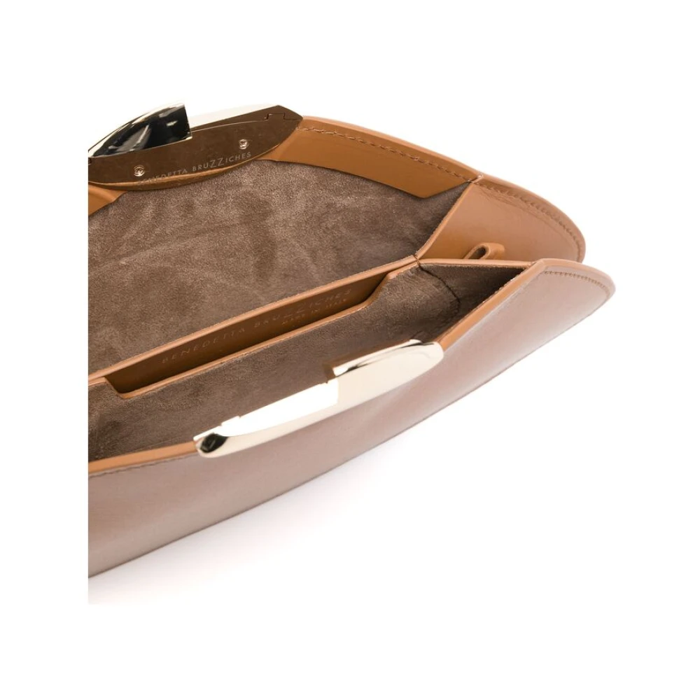 Benedetta Bruzziches Stijlvol okerbruine magnetische sluiting tas Brown Dames