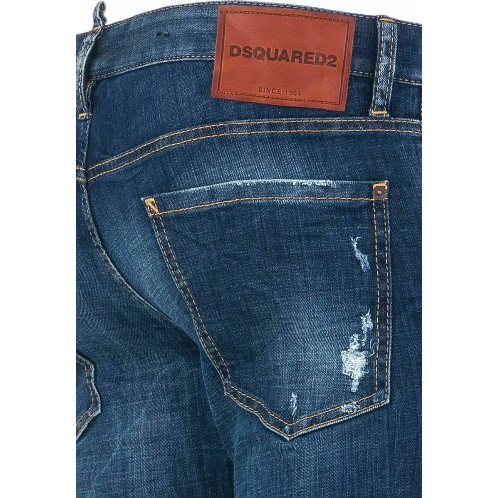Dsquared2 Luxe Blauwe Slim Jeans Blue Heren