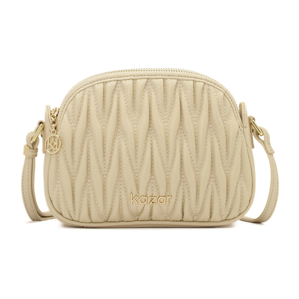 Kazar Kleine heuptas met drie compartimenten Beige Dames