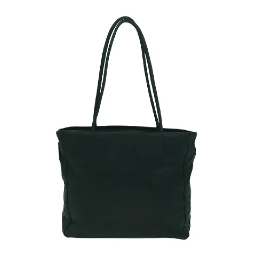 Prada Vintage Pre-owned Canvas prada-bags Green Dames