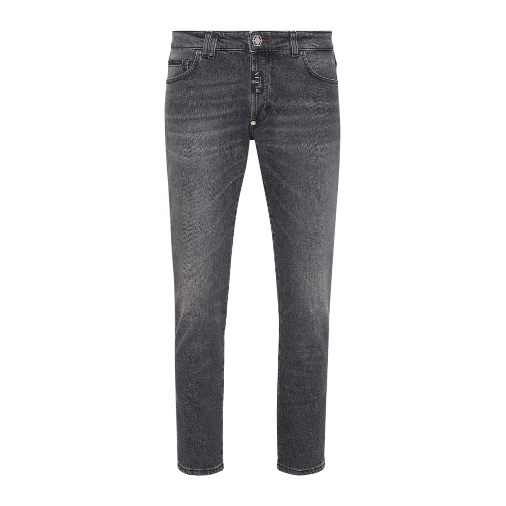 Philipp Plein Klassieke Denim Jeans voor Dagelijks Gebruik Gray Heren