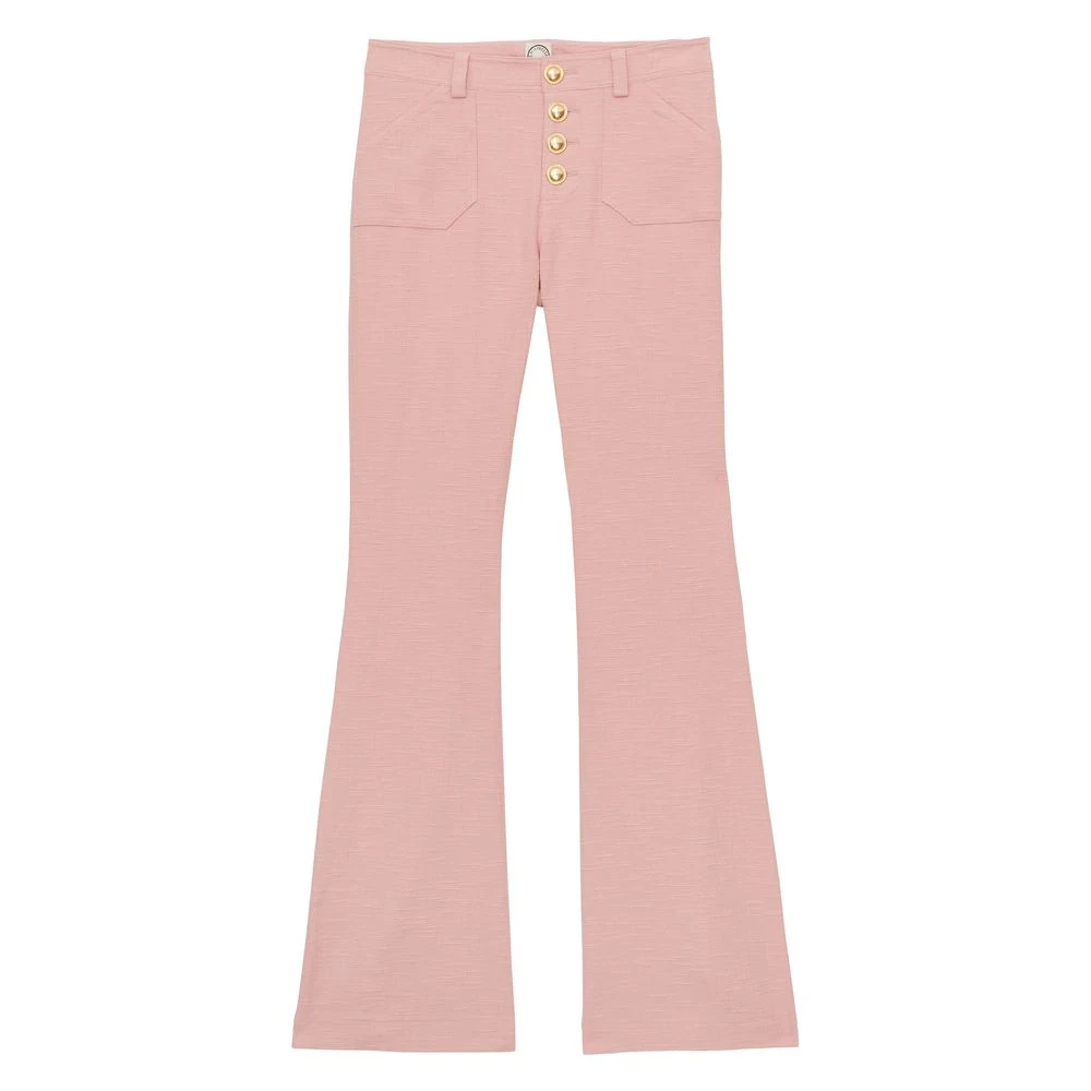 Ines De La Fressange Paris Charlotte katoenen broek Pink Dames