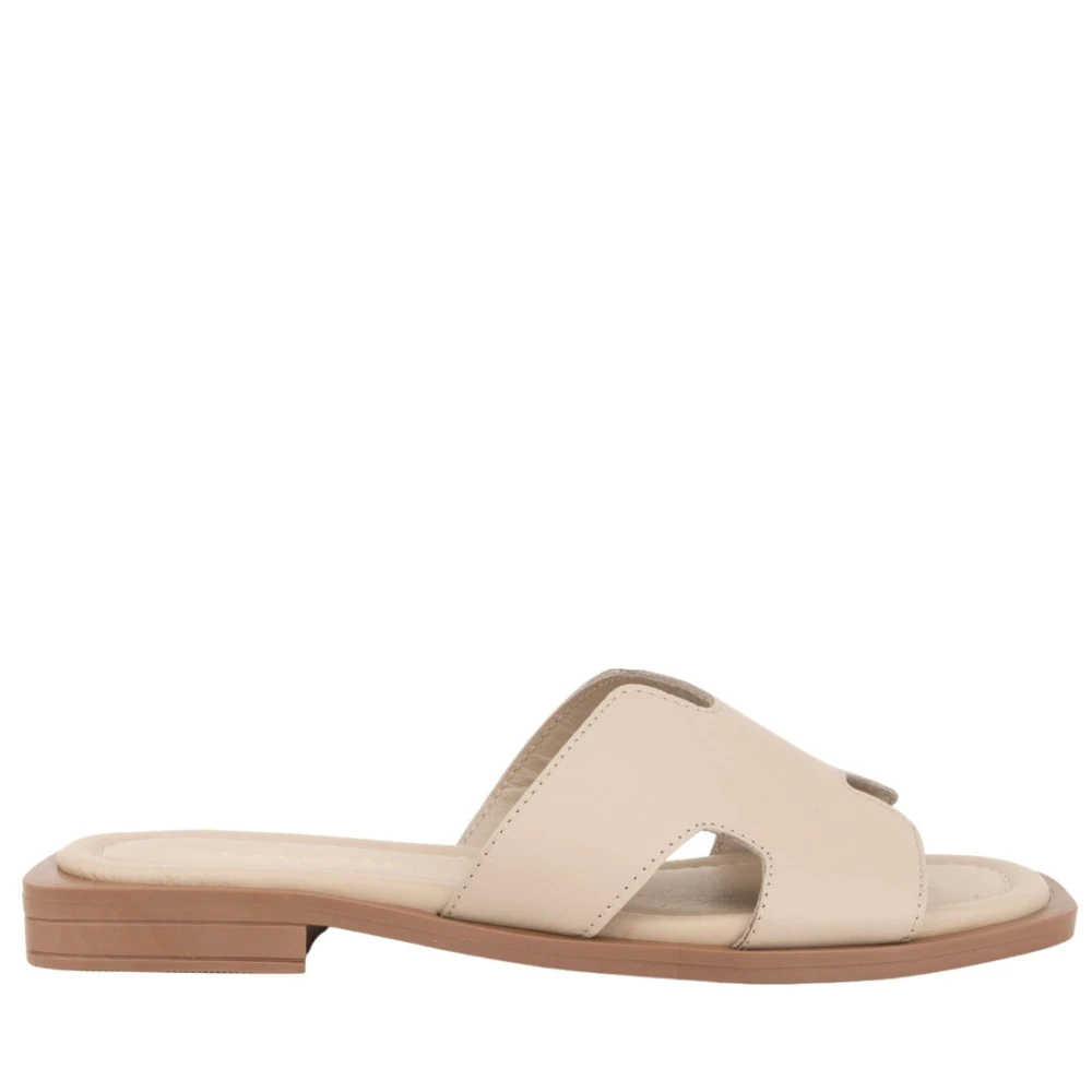 La Conte Women's Beige Sliders, 5 Uk, Casual Open Slippers