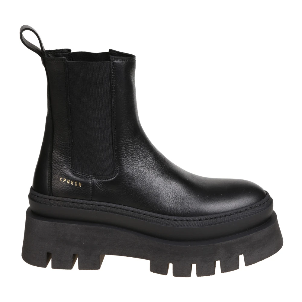 Copenhagen Shoes Elegant Läder Chelsea Boot Black, Dam