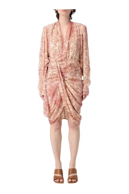 red-silk-print-mini-dress