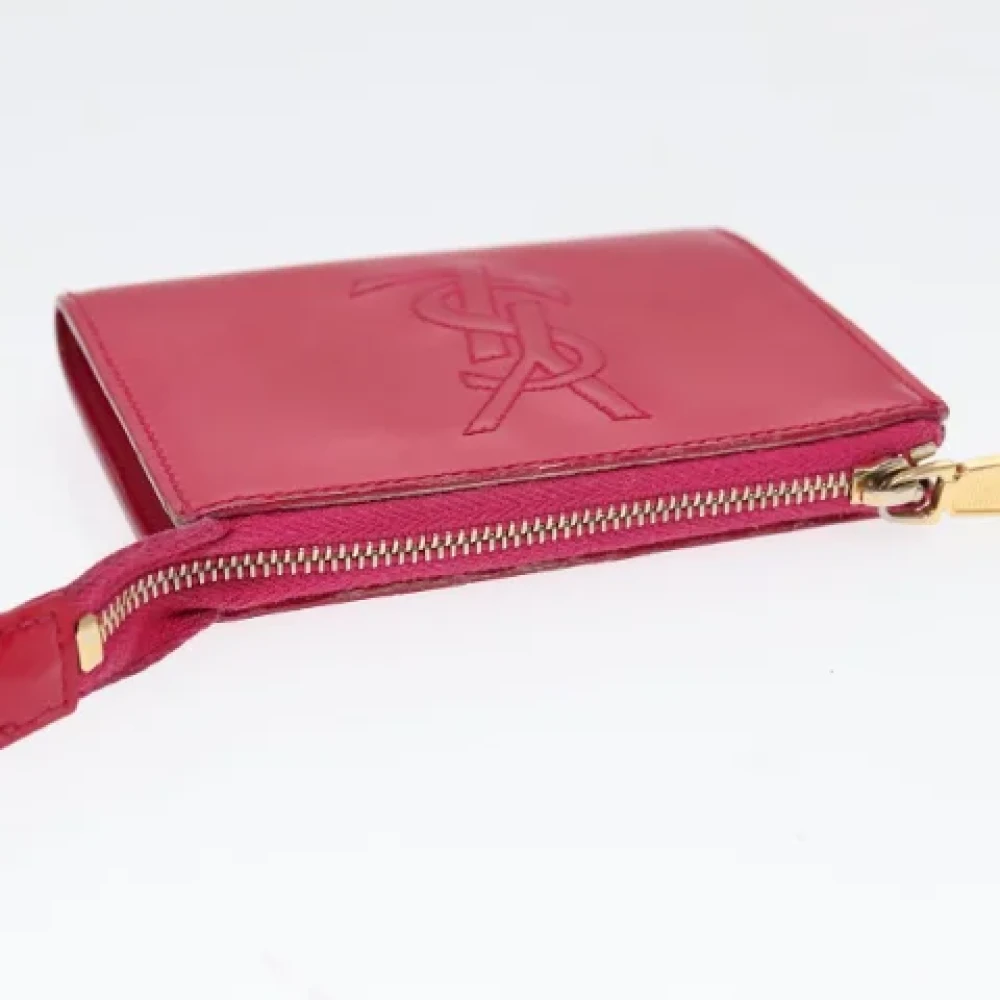 Saint Laurent Vintage Pre-owned Canvas pouches Pink Dames