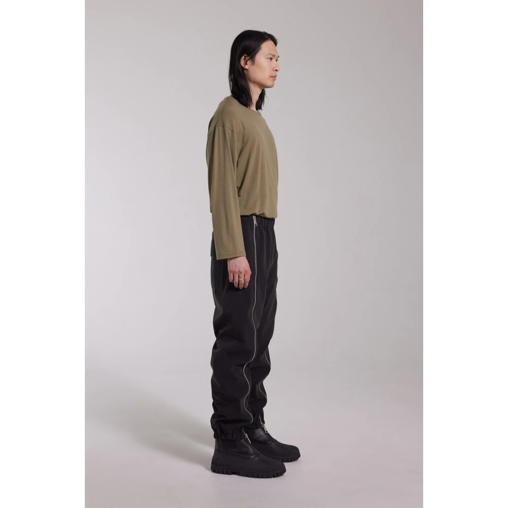 Stutterheim Matte Overall Broek met Beenritsen Black Heren