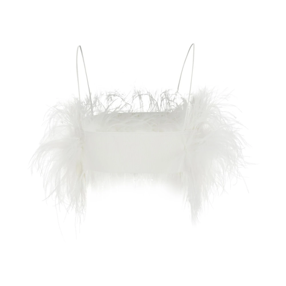Philosophy di Lorenzo Serafini Witte Veer Top Vrouw Viscose White Dames