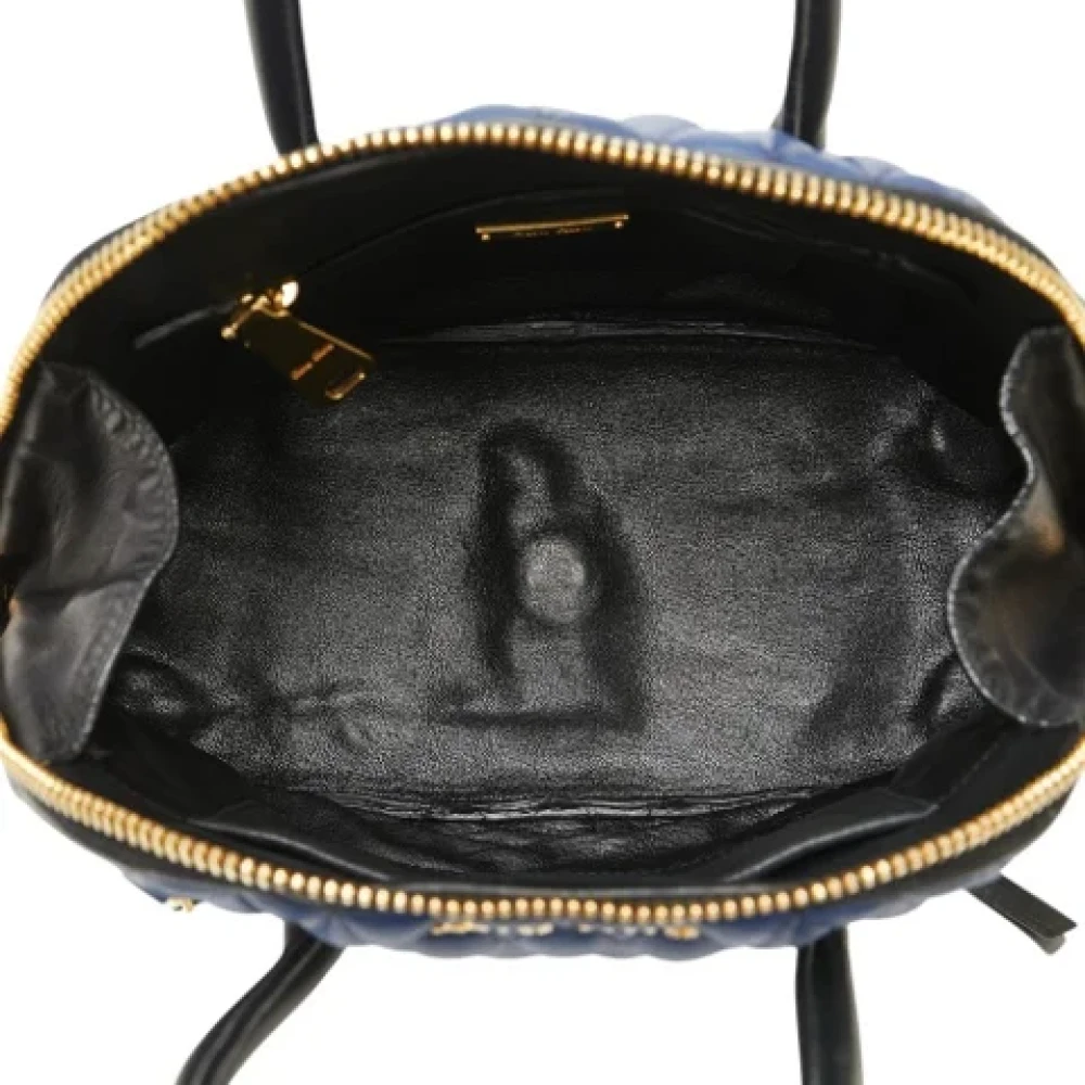 Miu Pre-owned Leather handbags Black Dames