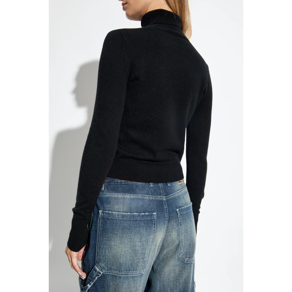 Diesel Turtleneck sweater M-Areesax-Tn Black Dames