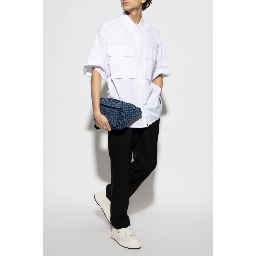 Versace Jeans Couture Overhemd met zakken White Heren