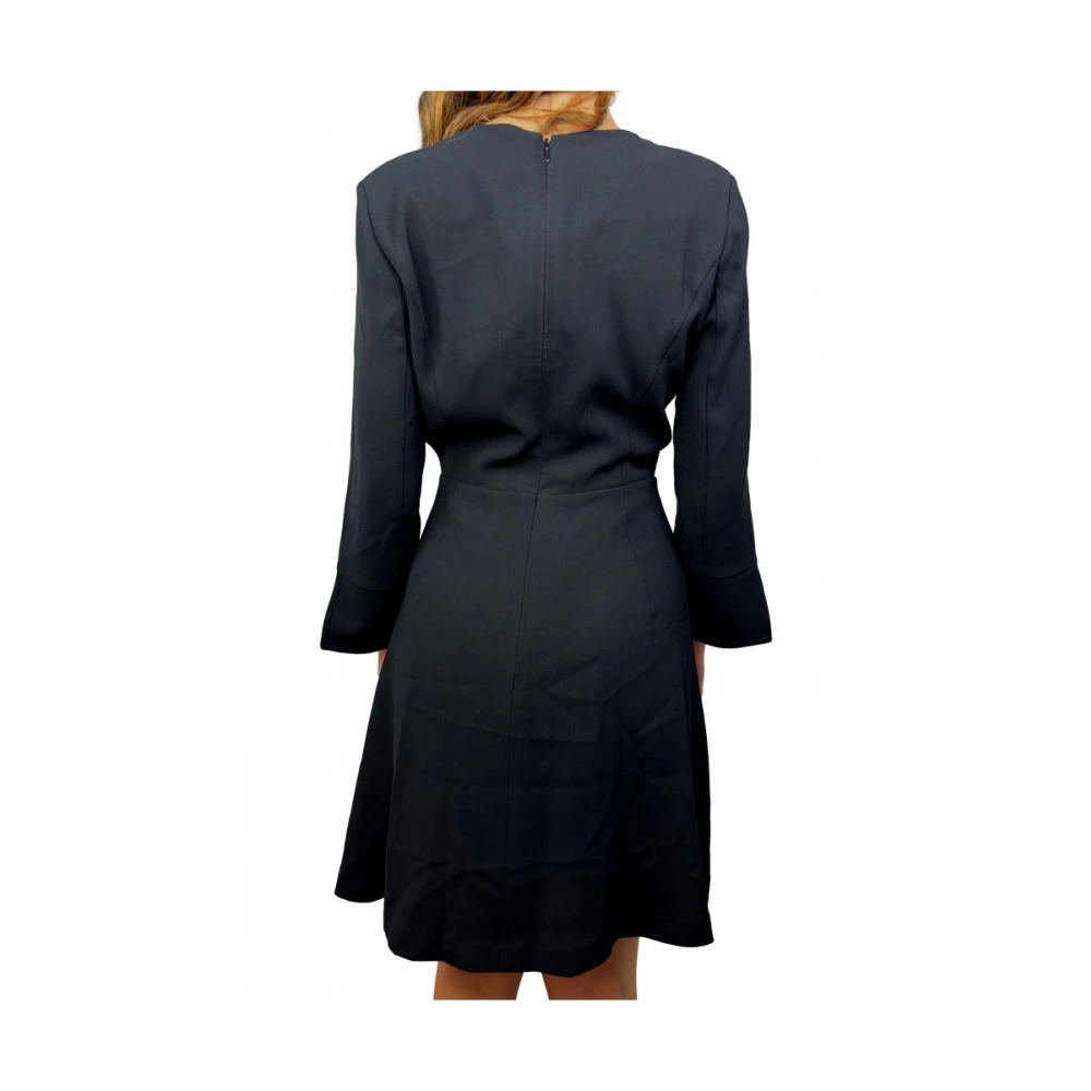 Marciano Crepe jurk met 3 4 mouwen Black Dames