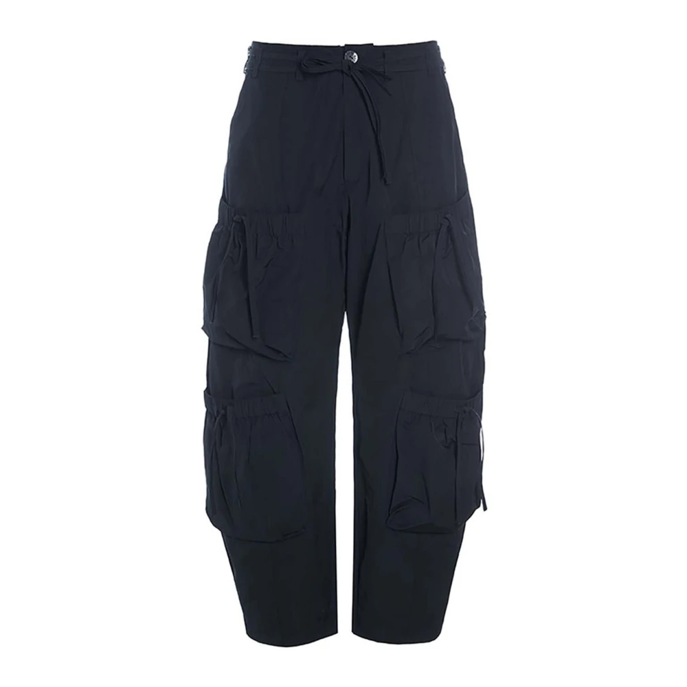 Bitte Kai Rand Poplin Broek met Strikdetail Zwart Black Dames