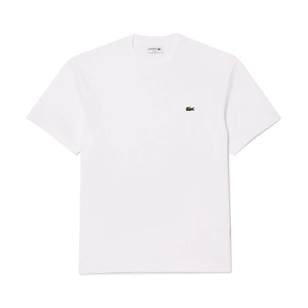 LACOSTE Heren Polo's & T-shirts 1ht1 Men's Tee-shirt Wit