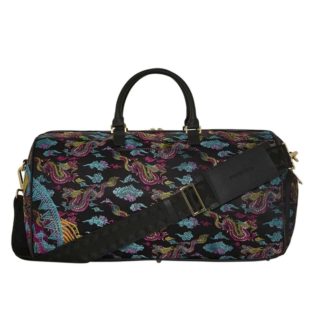 Sprayground Geborduurde draak reistas Multicolor Heren