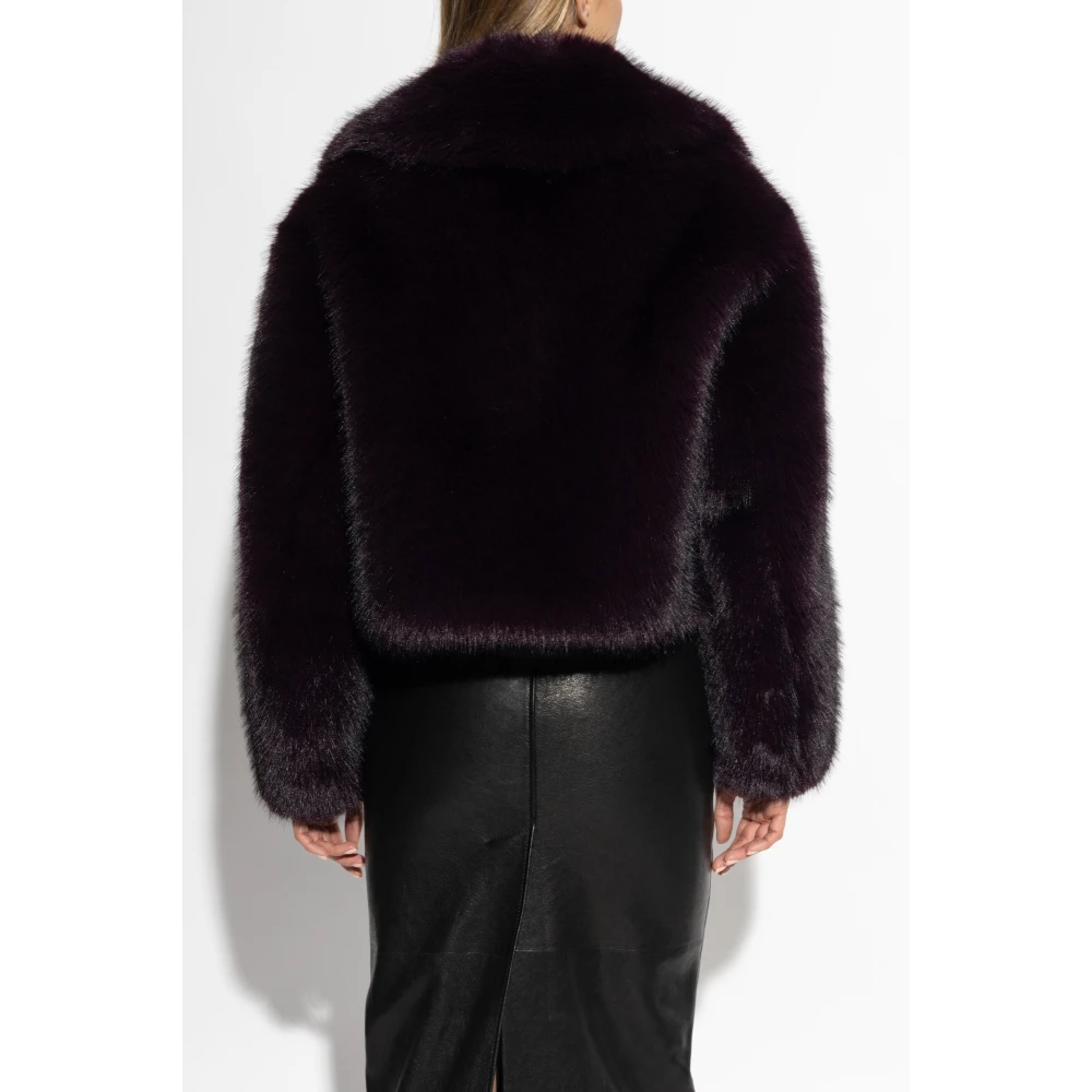 Stand Studio Shearling jas Samara Purple Dames