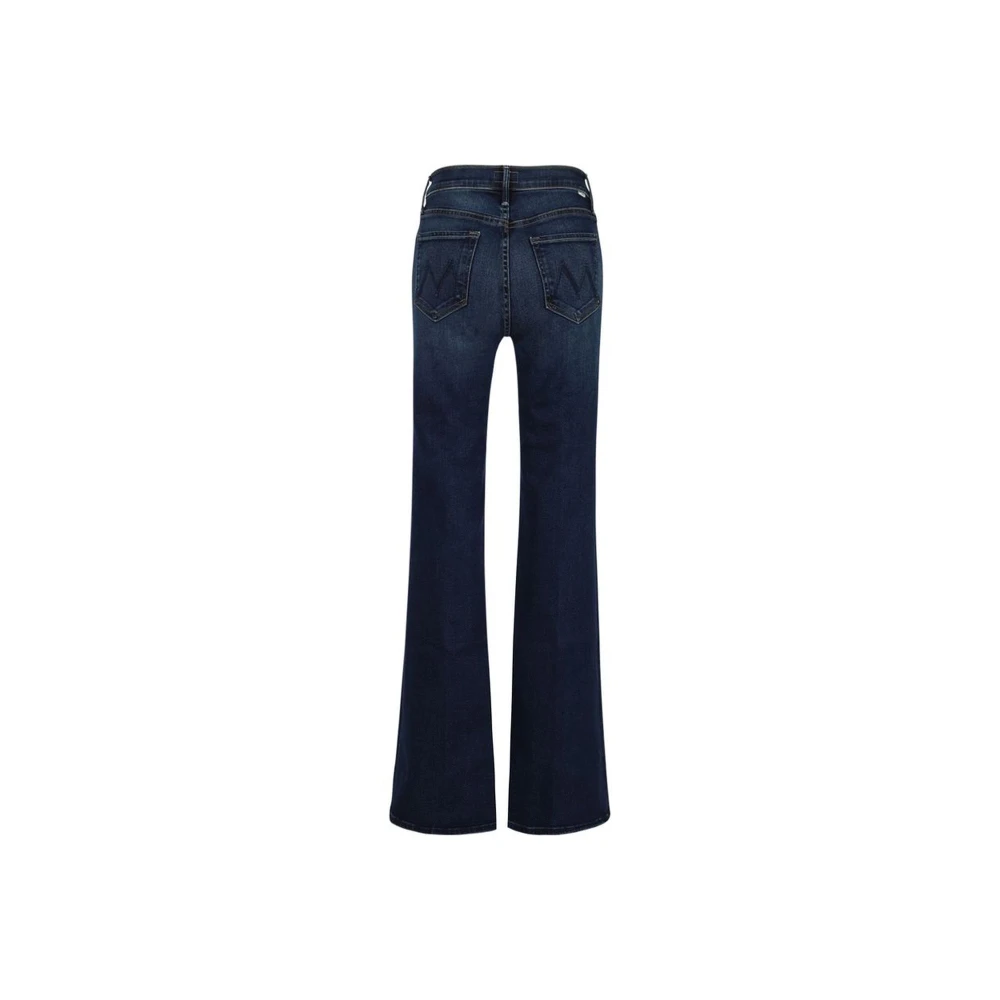 Mother Stijlvolle vijf-pocket jeans met tailleband lussen Blue Dames