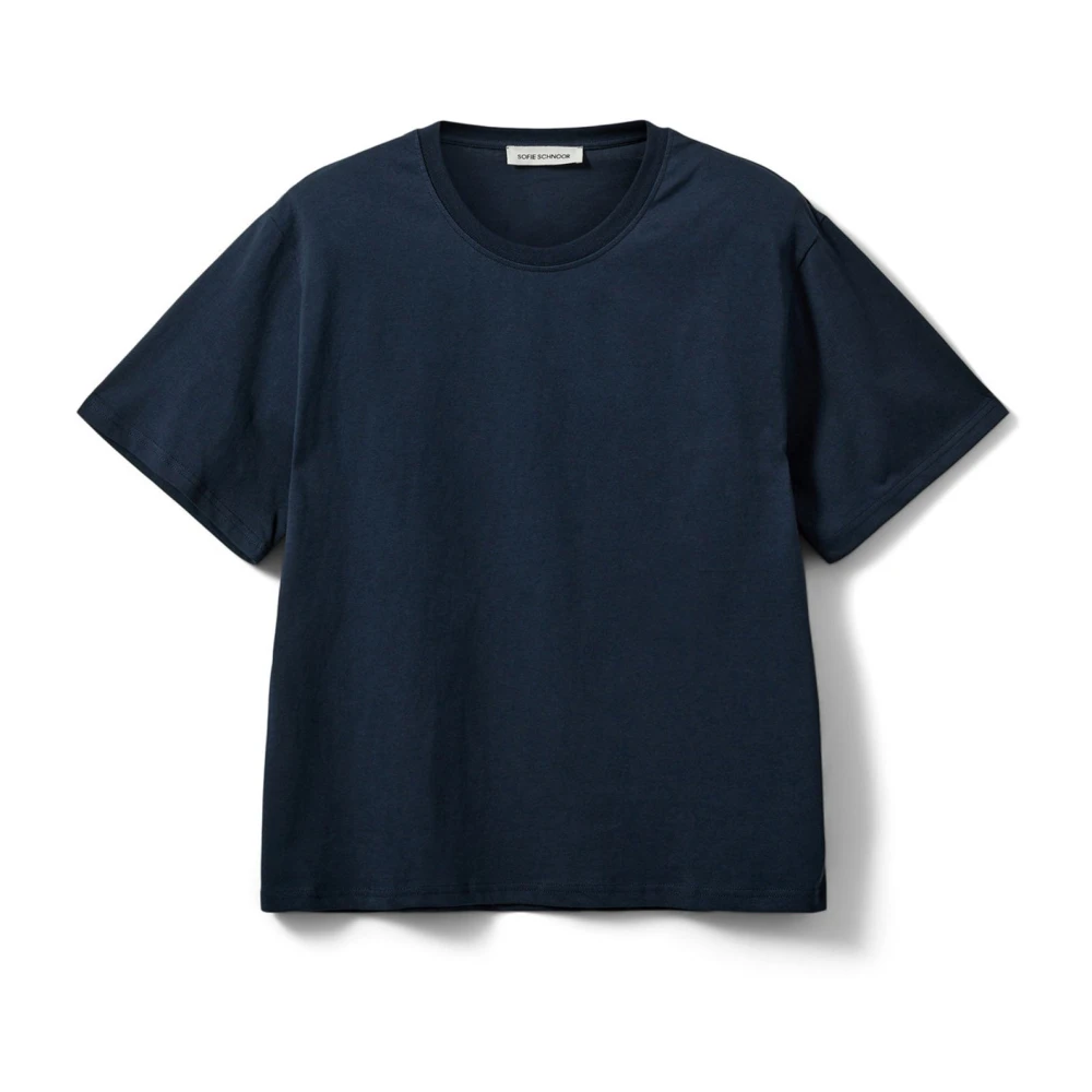 Sofie Schnoor Blue Navy T-Shirt Palmasw 5119 - Female - T-Shirts - Xl - Tops