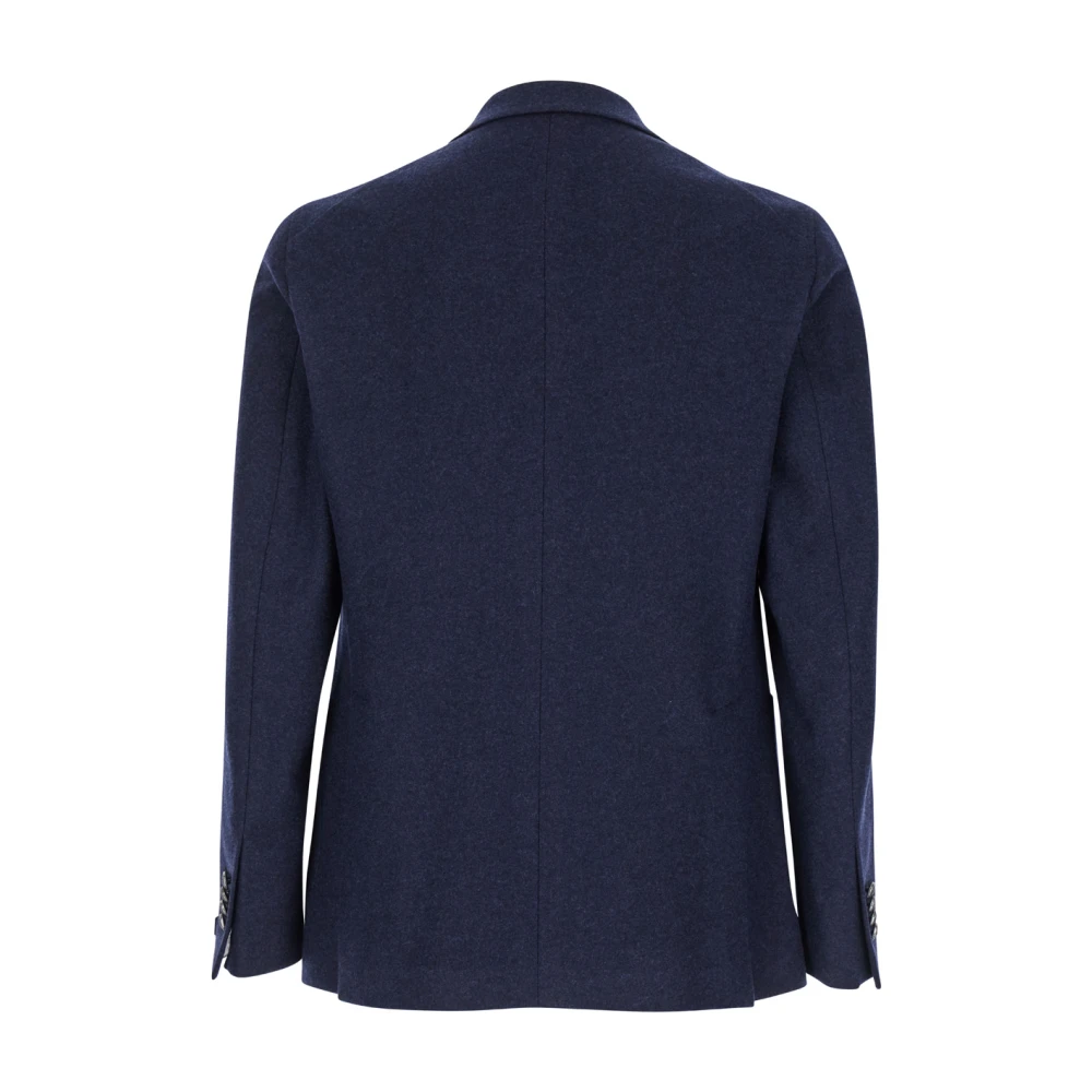 Tagliatore Montecarlo Jersey Melange Jassen Blue Heren