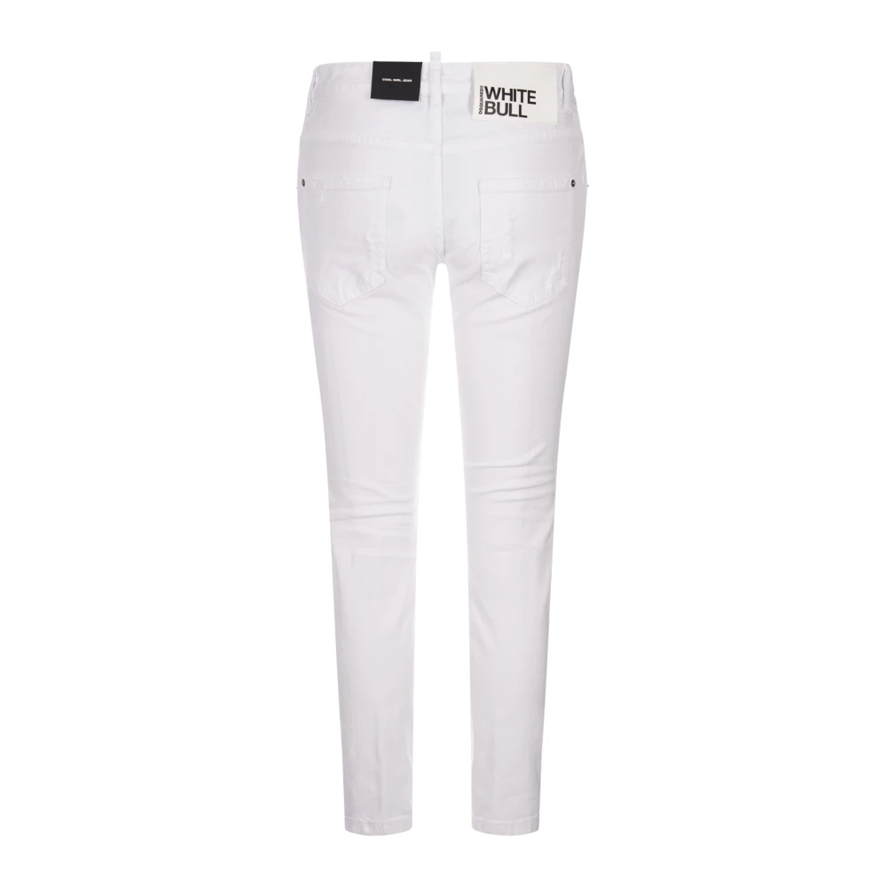 Dsquared2 Witte Ripped Cool Girl Jeans White Dames