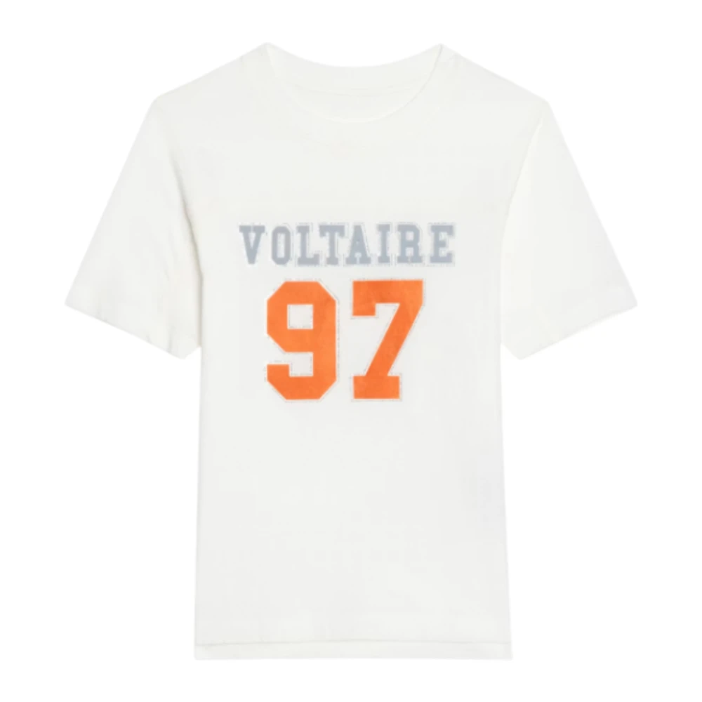 Zadig & Voltaire Women's White Boo T-Shirt - T-Shirts - S - Tops