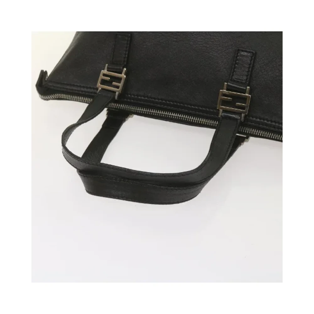Fendi Vintage Pre-owned Leather handbags Black Dames